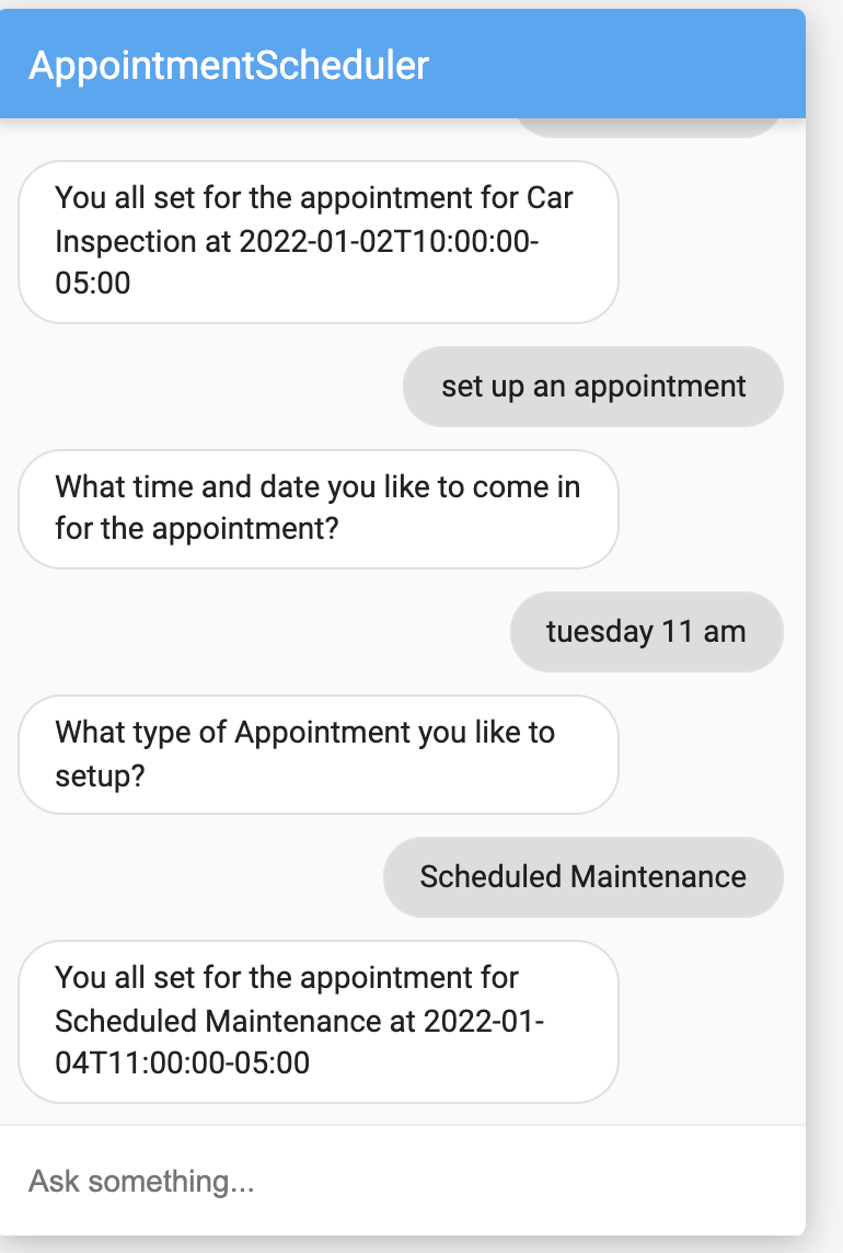 Demo appointment type-2