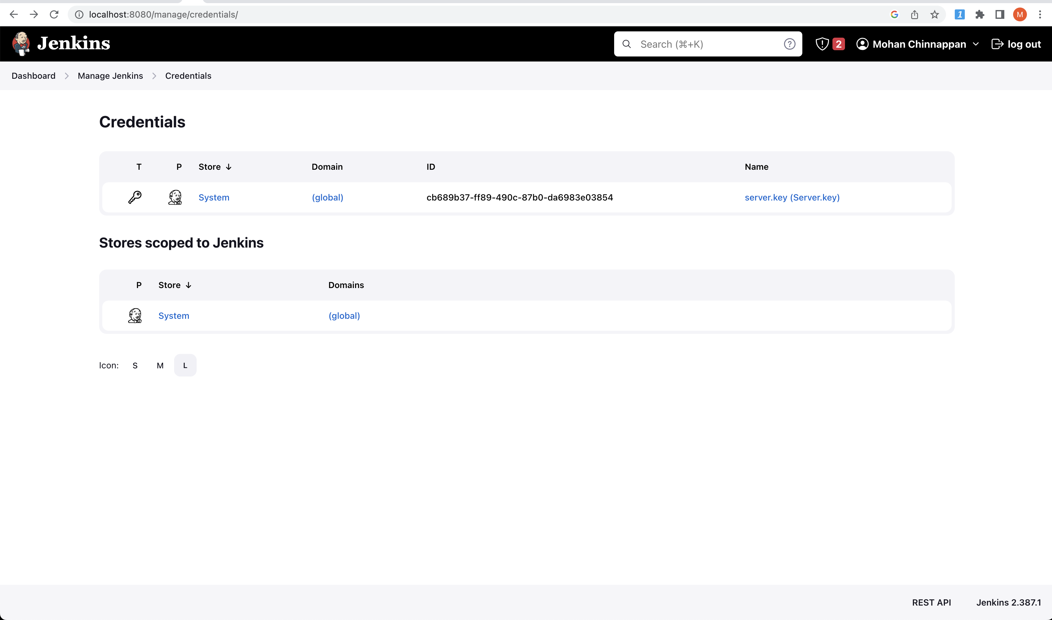 server.key credential