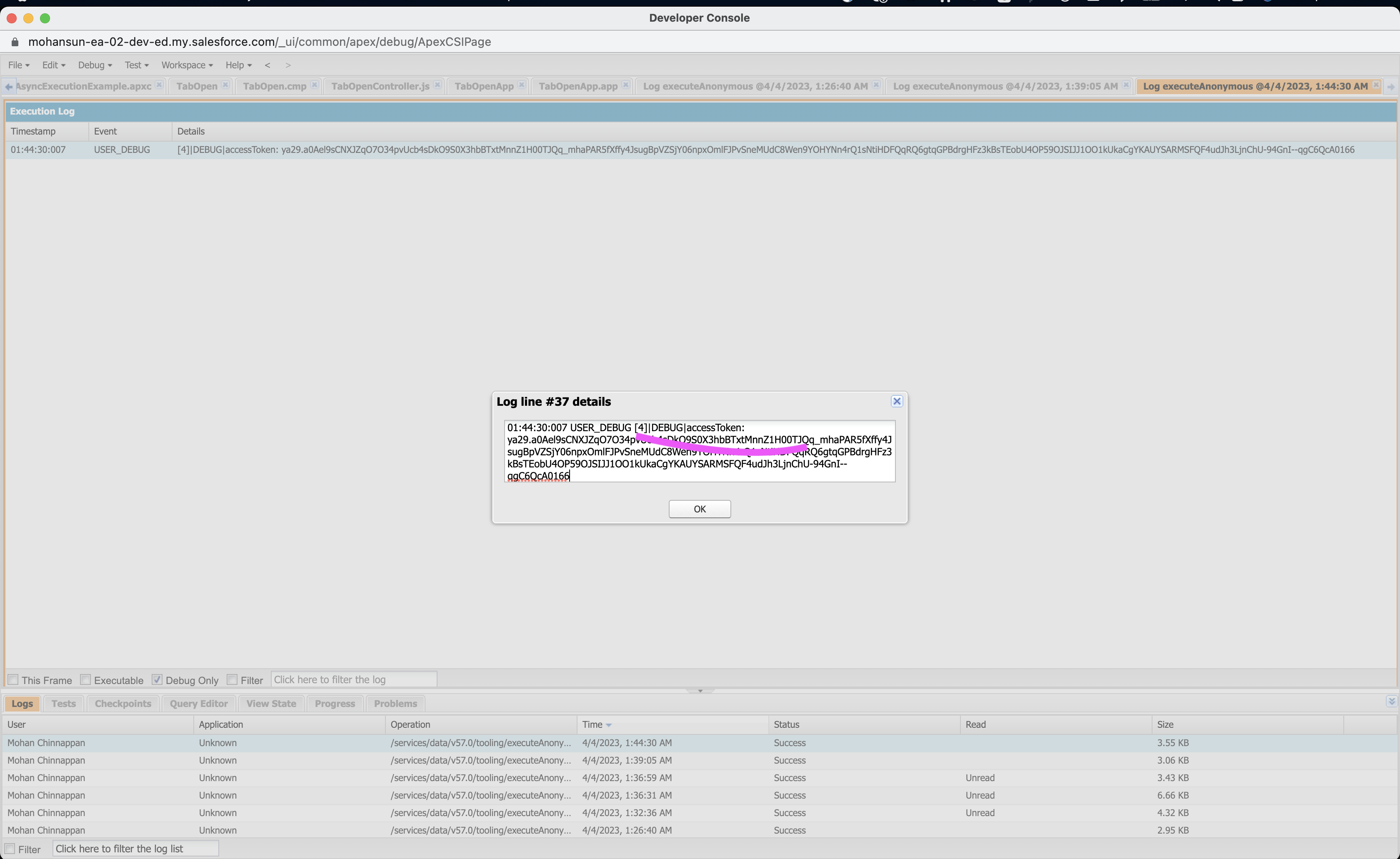 Access Token Google