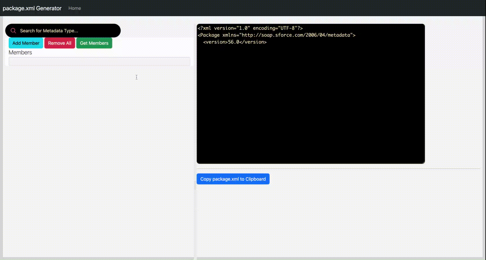 Build package.xml
