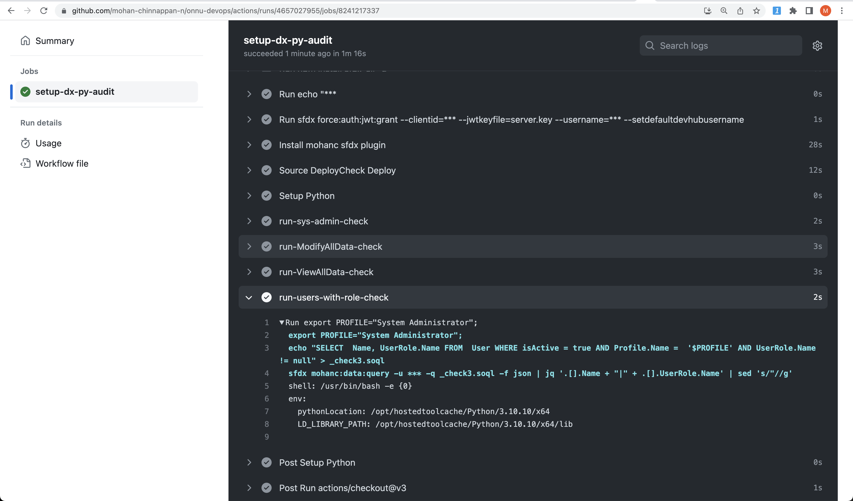 audit - github-actions