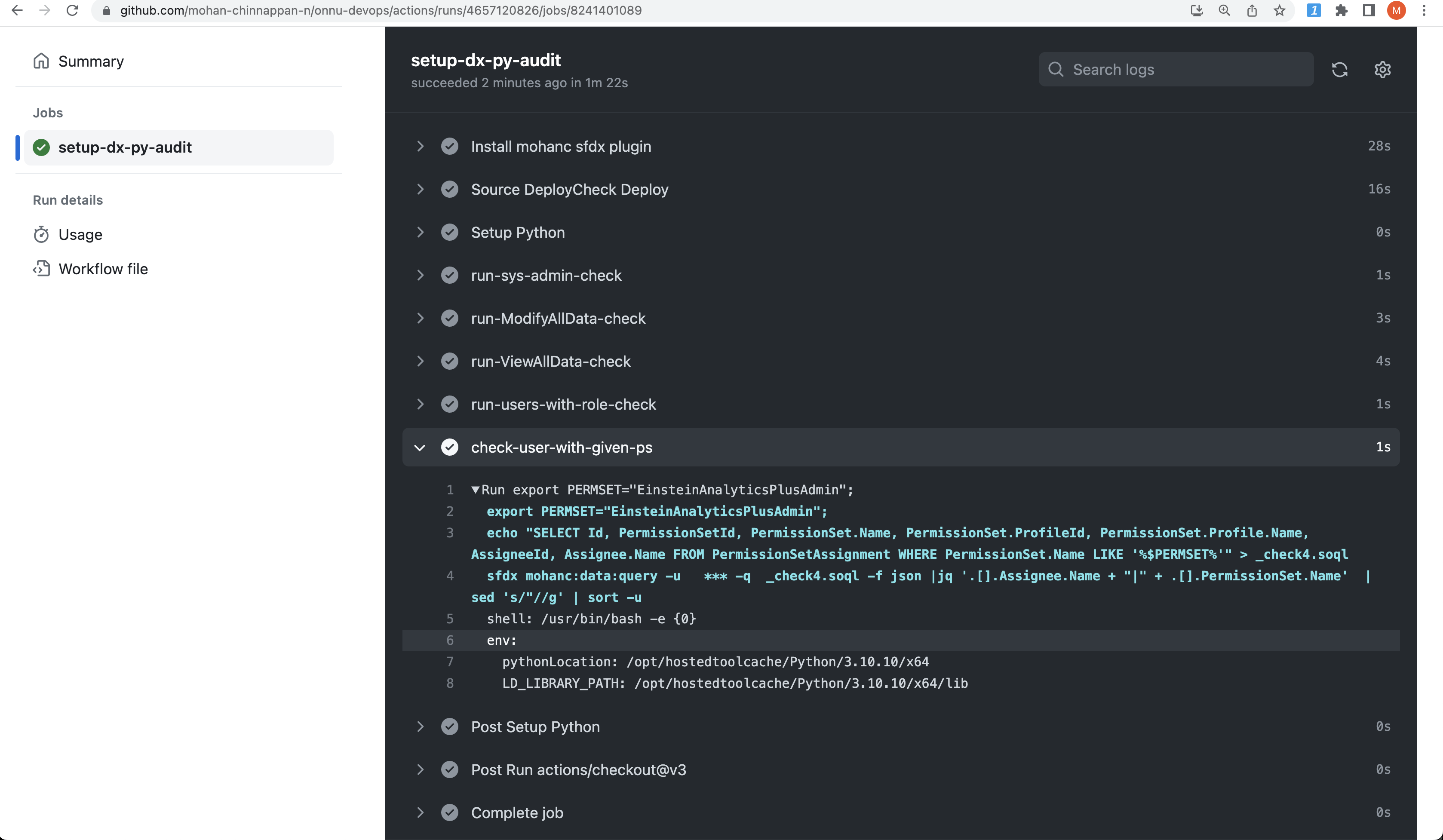 audit - github-actions